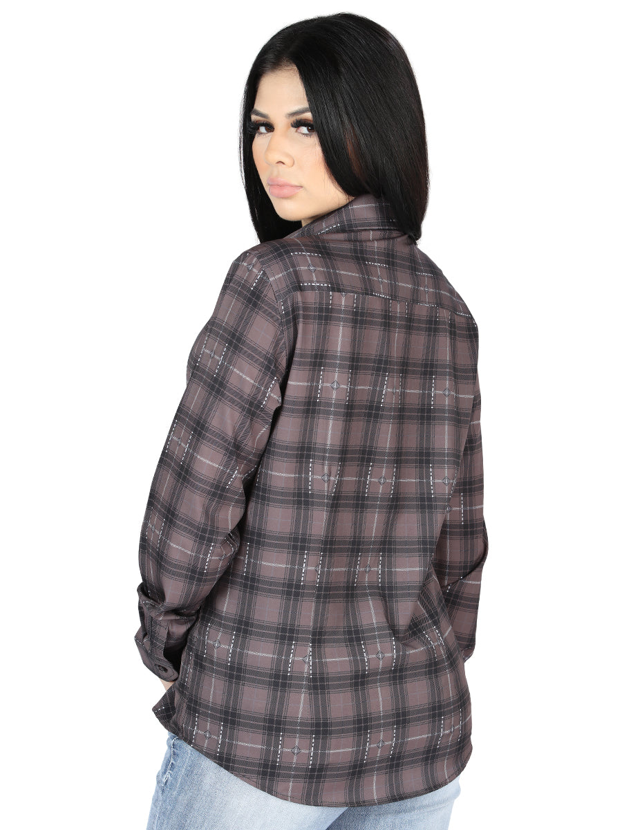 El General  -  Casual Long-Sleeve Shirt  - Moka/Olive 44729