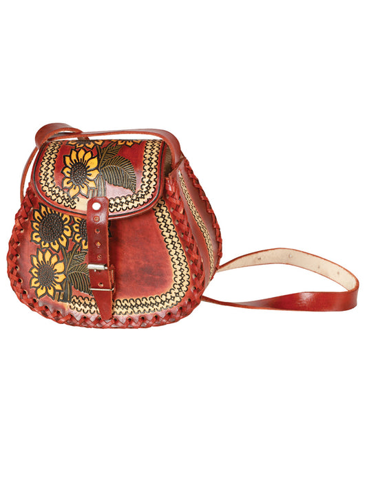 Artisanal Handbag Leather Brown 603676